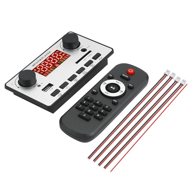 Auto Amplifier Decoders Audio Recording Module Digital Board 2x40W Clock Stereo Decoding Accessory Black