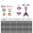 thumbnail image 2 of 3Pcs Mermaid Tails compatible Swimming compatible Girls Swimsuit Princess Bikini Costume Bathing Suits Set compatible Kids Gift_Gift Of G, 2 of 5