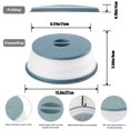 thumbnail image 2 of Wenwell Cubierta Plegable Con Ventilación Para Salpicaduras De Microondas Para Alimentos, Cocina, Plato, Tazón, Tapa A Prueba De Platos, Se Puede Colgar, Apta Para Lavavajillas, Silicona Y Plástico Si, 2 of 5