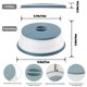 thumbnail image 2 of Wenwell Cubierta Plegable Con Ventilación Para Salpicaduras De Microondas Para Alimentos, Cocina, Plato, Tazón, Tapa A Prueba De Platos, Se Puede Colgar, Apta Para Lavavajillas, Silicona Y Plástico Si, 2 of 5