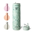 thumbnail image 1 of Botella de Agua Aislada BOTTLE BOTTLE 700 mL con Tapa con Popote Verde Valle, 1 of 9