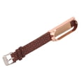 thumbnail image 2 of Watch Strap, Portable Smart Watch Band With Metal Casing For Mi Band 6 NFC Brown + Gold, 2 of 8