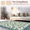 thumbnail image 2 of ODIKA 4'x6' Machine Washable Non-Slip Area Rug, Tranquil Pastel Geometric High Traffic Rug, Ivory, 9616, 2 of 7