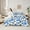 Blue, variant on Feelyou Fashion Bowknot Twin Bedding Sets 7pcs, Cheetah Leopard Print Comforter Set