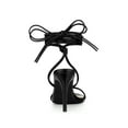 thumbnail image 2 of BLISSFUL STEP Women's Strappy Lace Up Slingback Open Toe Stiletto Heel Sandals Black 9, 2 of 7