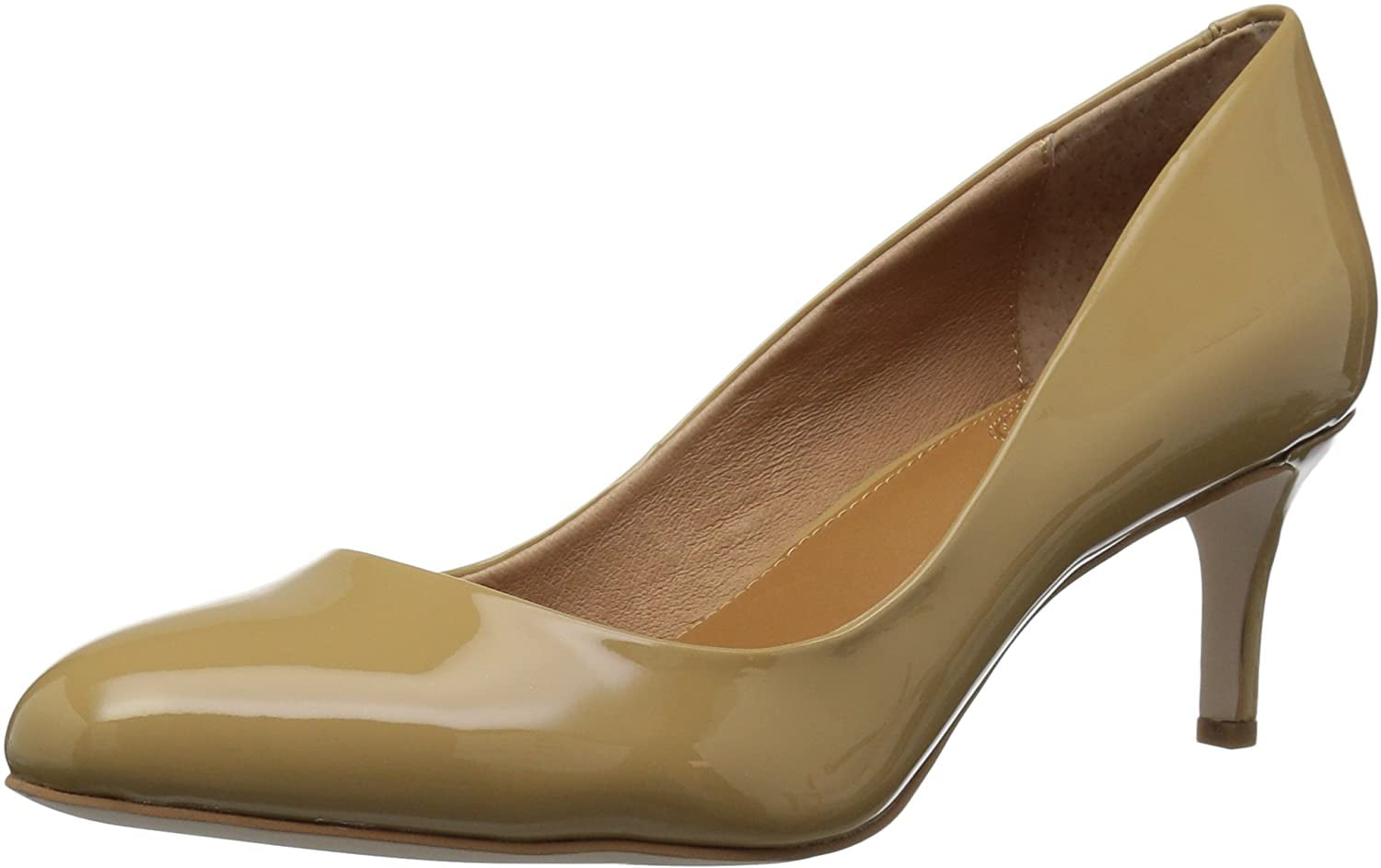 New In Box Womens Corso Como Linden Beige Patent Leather Pumps Heels Shoes