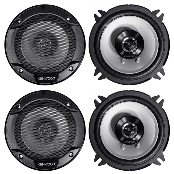 (4) Kenwood KFC-1366S 5.25" 1000 Watt 2-Way Car Audio Coaxial Speakers