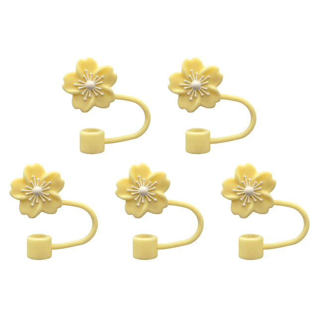 Tapa Paja Silicona Con Forma Adorno 10mm para () Amarillo