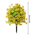 thumbnail image 4 of Artificial Topiary for Outdoors, Faux Flowers with Ground Spike, 24” Potted Plant Fake Geraniums Bush-UV Resistant Artificial Outdoor Plant for Front Porch, Garden, Yard, Patio Decor, 4 of 7