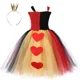 thumbnail image 2 of Vestido de tutú de reina de corazones roja para niñas, vestidos de fiesta de carnaval, cumpleaños, reina malvada de Alicia, disfraz de Halloween para niños, ropa, 2 of 5