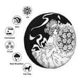 thumbnail image 5 of XMXY Bouquet Cuts Flowers Spare Tire Cover，Universal Waterproof Cover for Jeep RV Tire Wheel Protection 14 inch, 5 of 8