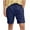 Navy, variant on Kmdttou Men's Shorts Pack Muscle Casual Shorts Imitation Cotton And Linen Texture Shorts Solid Color Tied Five Quarter Pants Thin Shorts (Available in Plus Size)