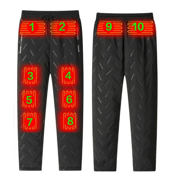 Pantalones largos Smart Plus de terciopelo con calefacción térmica, pantalones térmicos para hombre