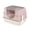 Pink, variant on Fully Enclosed Stainless Steel Cat Litter Box White - 2025 Top Pick, Odor Lock, No Litter Scatter, Easy Clean
