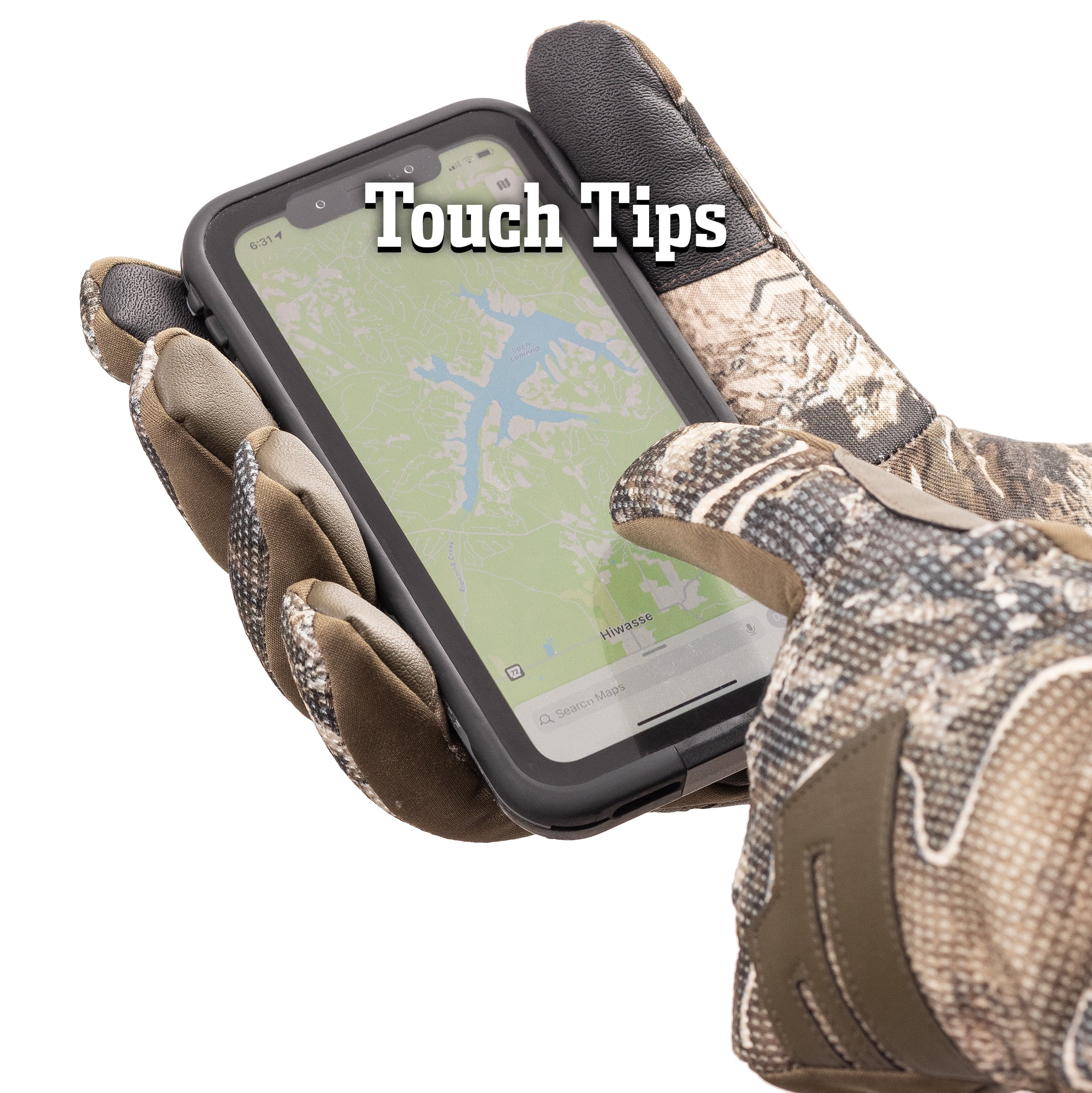 Huntworth Men's Commander Heavyweight Hunting Gloves – RealTree Excape™, Size L/XL