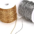 thumbnail image 3 of Cable de enlace de acero inoxidable para fabricación de joyas, 2 metros, cadena de cuentas Rolo, collar, pulsera, componentes de tobillera, 3 of 4