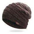 thumbnail image 2 of D-GROEE Beanie Hat for Men and Women Winter Warm Hats Knit Plush Lining Slouchy Thick Skull Cap, 2 of 8