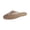 Khaki, variant on Jelly Sandals for Women Transparent Glitter Clear Closed Toe Flats Casual Lightweight Slip on Travel Walking Shoes White 37(US-6.5)