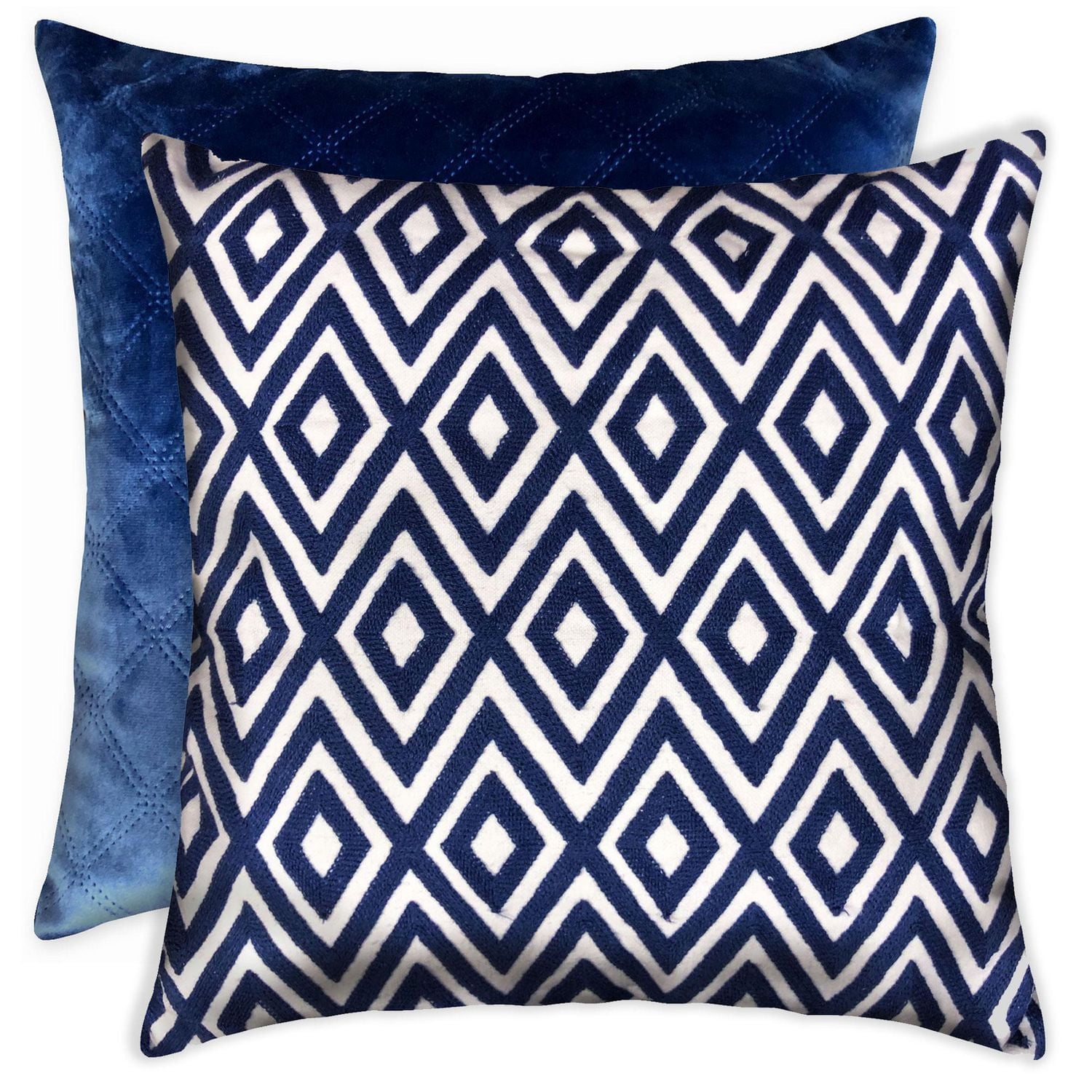 hometrends Embroidered 2 Pack Decorative Pillows, 20"x20" - Walmart.ca