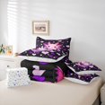 thumbnail image 6 of Manfei Ocean-Themed Axolotl 7-Piece Twin Bedding,Watercolor Animals Pattern Bedding Comforter Set,Colorful Stars Reversible, 6 of 7