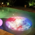 thumbnail image 2 of PoolCandy Durable Led Illumination Adult Pool Float, Giant Galaxy, 72", 2 of 2