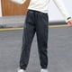 thumbnail image 4 of Odeerbi 3-14 Años Niñas Jogger Jeans Pantalones de Vaquero Lindos Primavera Verano Cintura Elástica Vaquero Pantalones de Longitud Completa Con Bolsillo, 4 of 5