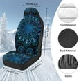 thumbnail image 7 of Uorisanigo Car Seat Cover Front for Cars, Easy to Install Blue Ethnic Mandala Seat Cover Set, Universal Auto Interior Accessories Fit for Cars Trucks Van SUV, 2 Packs, 7 of 7