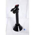 thumbnail image 2 of Kingston Brass CC83200 1/2-Inch Sweat x 3/8-Inch O.D. Comp Angle Shut-Off Valve with 5-Inch Extension in Matte Black, 2 of 5