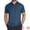 Dark Blue, variant on DARING DIVA Men's Button Down Point Collar Short Sleeve Business Dress Shirt M Black