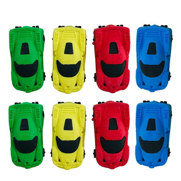 KAKOWELY 20pcs Car Shaped Eraser Creative Stationery Eraser Lovely Eraser Funny Kids Gift for Children (Random Color),2.2"X1.02"X0.79"
