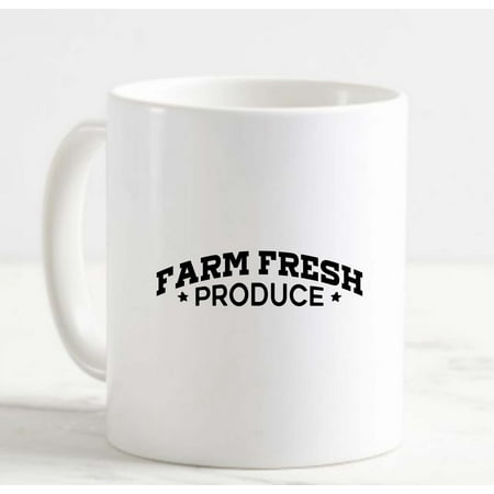 

Coffee Mug Farm Fresh Produce Reusable Gardening Food Farmers Market White Coffee Mug Funny Gift Cup