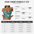 thumbnail image 2 of Sports Bra For Women, Cute Cartoon Parrot Flower White Sports Bras For Women High Support, Workout Tank Tops Woman With Removable Cups, 2 of 8