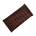 thumbnail image 3 of 2 Pack Assorted Patent Leather Eyeglass Case Spring Top Faux Croco Brown Beige, 3 of 3