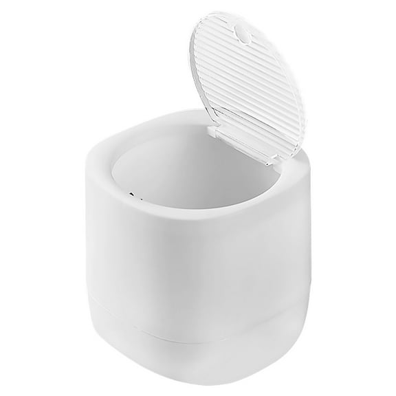 Compact Waste Basket with Lid for Countertops Bedroom 1 Set Garbage Can Counter Trash Bin