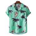thumbnail image 2 of Viikei Mens T-shirts Under $10 Clearance Short Sleeve Shirts Hawaiian Beach Printed Button down Summer Tops, 2 of 9