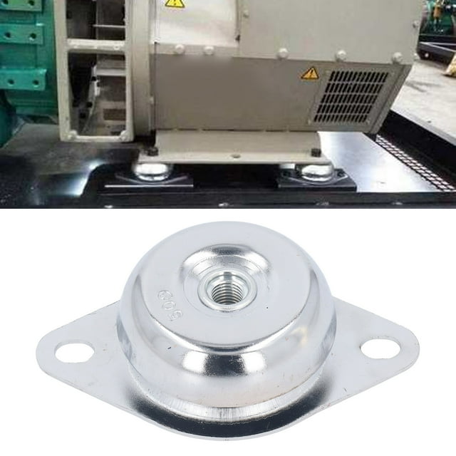 Generator Shock Absorber, Corrosion Prevention Generator Vibration Pad 500kg Load Capacity for M16 Bolt Mechanical