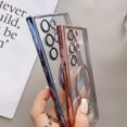 thumbnail image 5 of Plating Clear Soft Case for Samsung Galaxy S23 S22 Ultra S21 S20 Plus S20FE Magnetic Wireless Charging Magsafes Lens Film Cover, 5 of 5