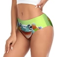 thumbnail image 2 of Balery Flying Frog On Branch Ropa Interior de Algodón para Mujer con Dibujo – Braguitas Cómodas y Elásticas, Estilo Clásico-Large, 2 of 6