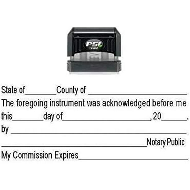 Notary ACKNOWLEDGEMENT Stamp