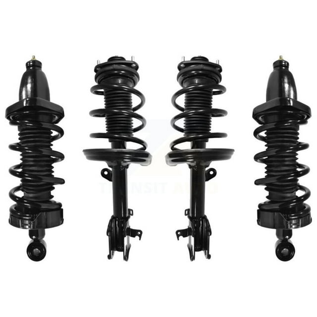 Transit Auto Front Rear Complete Suspension Shocks Strut and Coil Spring Mount Assemblies Kit for Car 2006-2014 Honda Ridgeline - Left Right Side (Driver Passenger) K78A-100405
