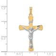 thumbnail image 3 of 14k Two-tone INRI Crucifix Pendant, 3 of 4