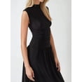 thumbnail image 5 of Comfort Fit Midi Dress with Crew Neck, 5 of 6