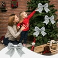 thumbnail image 6 of WEGFTDUOP Christmas Bow Bright Face Bow Christmas Christmas Tree Pendant Gift Decorating Bow, 6 of 6