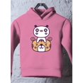 thumbnail image 3 of Kawaii Panda Tiger Friendship Hoodie Toddler -Image by Shutterstock,  5 Toddler, 3 of 4