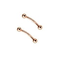 thumbnail image 4 of Pair of Snake Eyes 16G Tongue Barbell Surgical Steel Anodized - 4 Colors, 4 of 4