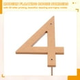 thumbnail image 3 of Uxcell Gold House Number, House Address Numbers Sign Large Floating Number 4, 3 of 6