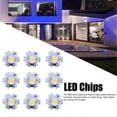 thumbnail image 3 of 25Pcs 0.5W 5V High Power LED Lamp Bead Light Source Chip with Aluminum PlateWarm White Light: 3000‑3200K, 3 of 4