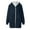 Navy, variant on LYXSSBYX Women Long Sleeve Shacket Jacket Hot Sale Clearance Womens Solid Oversized Zip Down Hooded Coat Cardigans Outwear with Pocket