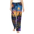 thumbnail image 1 of Balery Cosmic Irises At Twilight Pantalones de pijama para mujer, pijamas ultraligeros, pantalones de estar por casa-XX-Large, 1 of 6
