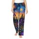 thumbnail image 1 of Fotbe Cosmic Irises At Twilight Pantalones de Pijama para Mujer, Pantalones de Dormir, Pantalones Pj con Cordón y Bolsillos-Large, 1 of 6